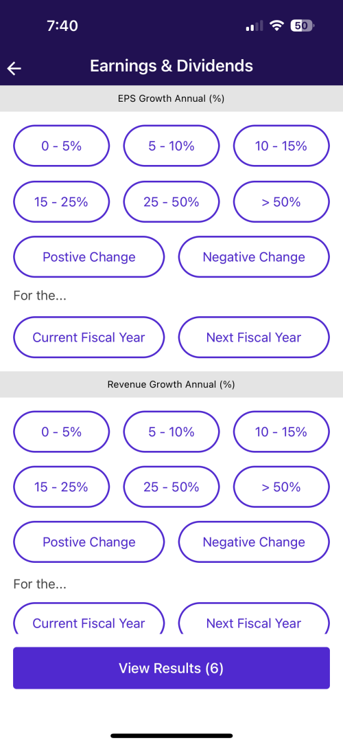 Earnings & Dividends